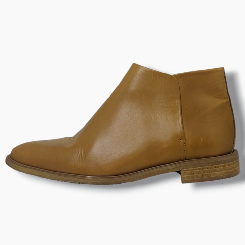 Everlane | 'The Modern Ankle Boot' Camel Leather Boots Women's Size 8
